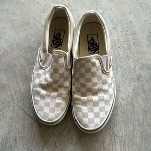 Vans checkered shoes